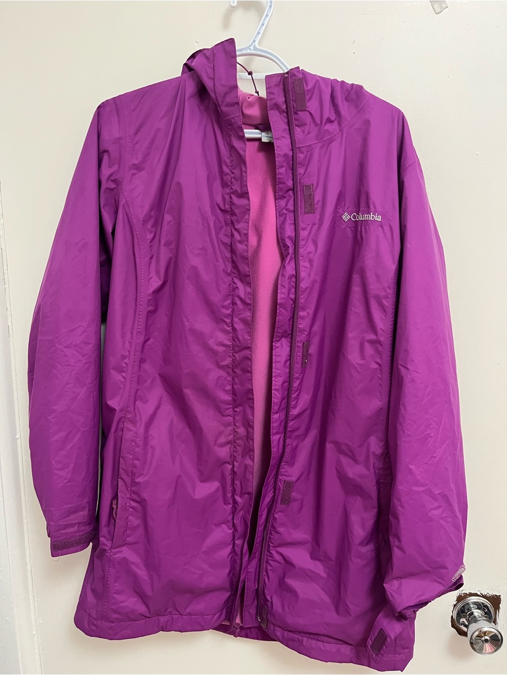 Columbia Women's Bright Purple Hooded Jacket